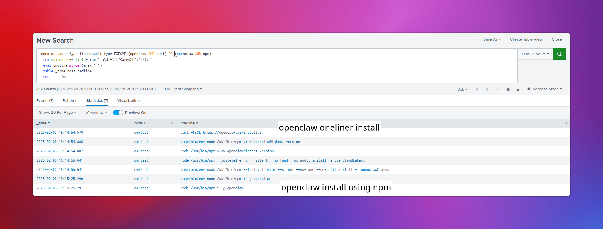 Tracking OpenClaw Installation